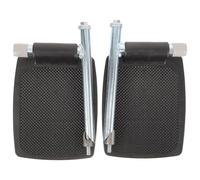 Gadpiparty 1pair Sturdy Wheelchair Footrest Replacement with Elevating Legrest Function Fit for Patient Support and Safety Ergonomic Design for Easy Use and Stable Footplates Random Color
