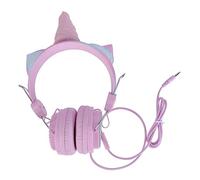 Gadpiparty 1pc Lovely Unicorn Headphone for Comfortable Over Ear Design with Built Microphone Volume Limiter for Safe Listening for Online Lessons Games and Movies Pink