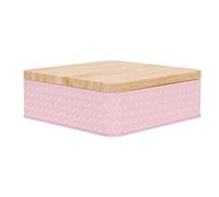 Gadpiparty 1Pc Square Tinplate Candy Storage Box Durable Food Grade Container for Storing Sweets and Snacks with Lid for Home Use