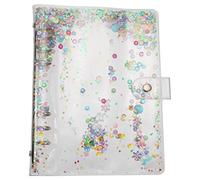 Gadpiparty 1Pc Transparent PVC Notebook Cover Handbook Protector Easy to Clean Colorful Design for Notebooks Handbooks Creative Case for School Office Use