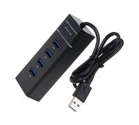 Gadpiparty 1pc Usb Hub Port Adapter Splitter for Laptop and Desktop Multi-interface Usb Power Status Indicator Portable Distribution for Printers Keyboards and More