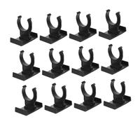 Gadpiparty 1set Adjustable Plastic Plinth Clips for Cabinet Leveling Kick Skirting Board Trim Clip Durable Furniture Supply for Uneven Floors Homes Shops and Bathrooms 12pcs