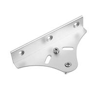 Gadpiparty 1set Adjustable Shelf Fixing Clips Support Brackets for Floating Shelves Durable Aluminum Wall Mounts Easy Installation for Bookcases and Cabinets Silver Finish 2pcs