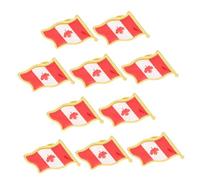 Gadpiparty 1set Flag Brooch Maple Leaf Pin Oh Maple Leaf Brooch Lapel Pride Flag Pin National Patch Badge Lest Canada Themed Party Decorations Patriotic Badge Iron Red 25pcs