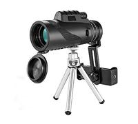 Gadpiparty 1set High Magnification Monocular Telescope for Outdoor Sightseeing Includes Phone Holder and Tripod for Bird Watching Hiking and Travel