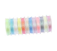 Gadpiparty 1set Luminous Multi Color Sewing Thread of Glow The Dark Embroidery Floss for DIY Craft Projects Lightweight Portable Embroidery Supply 12rolls