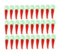 Gadpiparty 1set Red Chili Pepper Loose Beads for DIY Jewelry Making Unique Craft Beads for Necklaces Bracelets and Accessories for Creative Projects and Ideas 100pcs