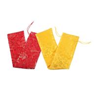 Gadpiparty 1set Thickened Brocade Scroll Storage Pouches for Calligraphy and Paintings Durable Protective Carrying Case with Traditional Chinese Design for Organizing Artwork 2pcs