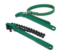 Gadpiparty 1set Wrench Chain and Belt Type Spanner Remover Tool Durable Professional Clamp Filter Disassembly for Engine Maintenance 2pcs