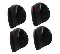 Gadpiparty 2 Pairs Gas Stove Knobs Universal Control Switches for Cooktop Burners Oven Temperature Control Replacement Knobs Black 45-degree Fit for Gas Range and Cooker