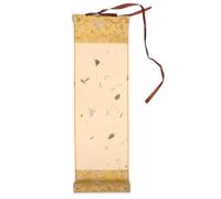 Gadpiparty 2 Pcs Mini Vintage Wax-Resist Dyeing Blank Calligraphy Scrolls Xuan Paper for Chinese Painting and Writing Art, Retro Style Decorative Wall Hanging for Artists and Calligraphy Practice