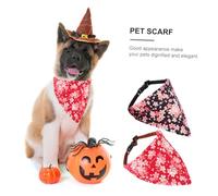 Gadpiparty 2 Pcs Pet Triangle Scarf Lightweight Dog Cat Collar Bandana for Comfortable Walks and Elegant Appearance Random Color