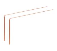 Gadpiparty 2 Pcs Portable Copper Dowsing Rods with Advanced Magnetic Field Detection Lightweight Water Divining Sticks for Agricultural Irrigation Construction Underground Pipeline Repairs