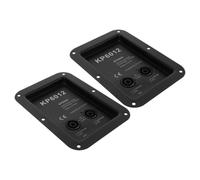 Gadpiparty 2 Pcs Speaker Terminal Plate Iron Speaker Wire Connector Binding Post Connectors with Excellent Sound Conductivity User-friendly Design for Stage and Different Occasions