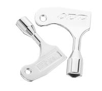 Gadpiparty 2 Pcs Triangular Spanner Key Durable Lift Key for Elevator Emergency Door Access Compact Design for Lock Opening Challenges