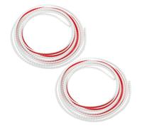 Gadpiparty 2 Rolls 10Mm X 5M Peel and Stick Flexible Self-Adhesive Molding Trim for Mirror Frame Border Waterproof Wall and Backsplash Corner Trim Decorative Door Edge for DIY Home