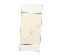 Gadpiparty 2 Rolls Large Xuan Paper Hanging Scrolls with Silk Mounting Blank Calligraphy and Chinese Brush Painting Paper for Beginners Portable Art Practice and Study Room Decor