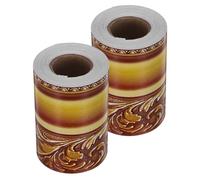Gadpiparty 2 Rolls Vintage Golden Frame Border Rolls, 3in X 32.8ft Coated Paper Bulletin Board Trim with Smooth Edge Finish, Lightweight and Flexible for Family Photo Display and Event Setups