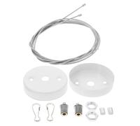 Gadpiparty 2 Sets Adjustable Emergency Exit Sign Light Pendant Chain Easy Install Hanging Fixture Accessories for Exit and Evacuation Sign Light Fixtures Steel Wire Suspension for Emergency