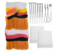 Gadpiparty 2 Sets DIY Needle Felt Kit for Beginners Wool Felting Starter with Cute Plush Dog Dolls Felt Material for Craft Decoration Wool Felting Craft Adults