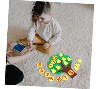 Gadpiparty 2 Sets Felt Pear Tree Math Games for Preschool Bright Number Shapes for Interactive Counting and Early Education Kindergarten Learning for Basic Math Concepts