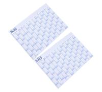Gadpiparty 2 Sets Large Writable Yearly Wall Calendar Minimalist English Planner Chart for Home Office Family Organization Full Year Schedule Organizer with Monthly Layout