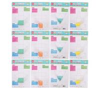 Gadpiparty 2 Sets Math Manipulatives 3D Solid Geometric Shapes Models with Pull-String Folding Design for Mathematics Teaching and School Supplies for