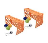 Gadpiparty 2 Sets Mini Soccer Field Parrot Training Random Color Pet Football Field for Birds Parakeet Budgie Cockatiel Intelligence Development Random Color