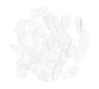 Gadpiparty 20 Pairs Silicone Nose Pads for Eyeglasses Anti-slip Soft Cushions Clear Glasses Grips with Shockproof Design for Secure Fit and Enhanced Stability During Activities