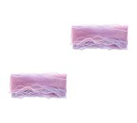 Gadpiparty 20 Pcs Gradient Rainbow Sheer Ribbon Gift Box Bouquet Wrapping Ribbon for DIY Hair Bows Crafting Gift Decoration Sewing and Scrapbooking Projects Pink to Purple