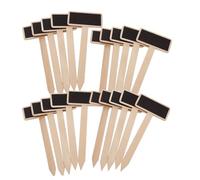 Gadpiparty 20 PCS Mini Wooden Chalkboard Plant Tags with Sticks Poplar Plywood Blackboard Signs for Garden Pots DIY Wedding Party Home Decoration for Messages and Labeling