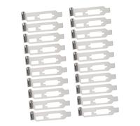 Gadpiparty 20 Pcs Steel Ventilation Deflector Pci Slot Covers for Computer Chassis, White Blanking Plates to Cover Graphics Card Slots and Reduce Dirt Accumulation, for Gaming Computer Case