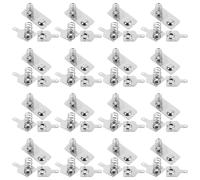 Gadpiparty 20 Sets Aa Battery Spring Contact Replacement Plate for Battery-powered Electronics and Battery Chargers Metal Material with Lasting Elasticity and Precise Fit Design