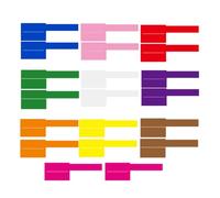 Gadpiparty 20 Sheets Self-Adhesive Cable Labels with Printable Design, Tear-Resistant and Waterproof Cord Tags for Homes and Offices, Colourful Stickers for Organising Ethernet and Wire Cords