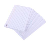 Gadpiparty 200 Sheets Ruled Index Cards with Holes 3x5 Inch Lined Note Paper Flashcards for Study and Exam Revision, Student Writing Pads for Learning and Office To-Do Lists