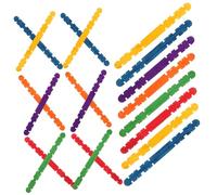 Gadpiparty 200Pcs Colorful Serrated Wood Craft Sticks for DIY Projects Multi Use Popsicle Sticks Smooth Touch Safe for Creative Arts and Math Teaching