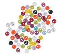 Gadpiparty 200pcs Mini Metal Buttons Small White Fasteners for Doll Clothes Sewing DIY Craft Supplies Tiny Round Micro Buttons for Amigurumi and Miniature Projects