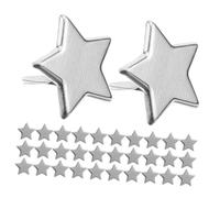 Gadpiparty 200pcs Mini Star Shaped Metal Brads Two Prong Decorative Fasteners for Childrens DIY Crafts Paper Scrapbooking School Art Projects