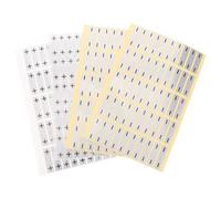 Gadpiparty 200pcs Self-adhesive Wire Labels for Electrical Wiring Strong Adhesive Performance, Silver Waterproof Stickers 1.2"x0.3" for Outdoor Wiring Jobs and Battery Cable Polarity