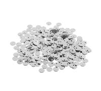 Gadpiparty 200Pcs Small Round Stainless Steel Pendants for Jewelry Making Flat Thick Charms for Necklace Bracelet Earrings DIY Craft Accessories