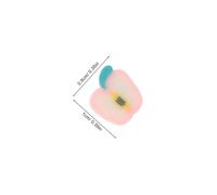 Gadpiparty 200pcs Soft Polymer Clay Fruit Beads Flat Hole Apple Spacers for DIY Jewelry Making Cute Tiny Cartoon Beads for Bracelets Necklace Craft Supplies Back to School Halloween Theme