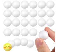 Gadpiparty 200Pcs White Foam Craft Balls 2cm, Solid Polystyrene Spheres for DIY Modeling, Christmas Ornaments, Wedding Decorations & School Molecular Projects, Small Round Foam Shapes