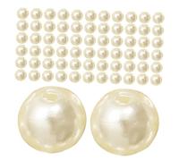 Gadpiparty 200pcs White Round Abs Imitation Pearl Beads with Holes for DIY Jewelry Making Lightweight Faux Pearls for Bracelets Necklaces Crafts Realistic Texture and Easy Threading