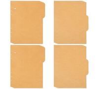Gadpiparty 20pcs A5 Kraft Paper Insertable Index Page Dividers, Binder Tab Insertable Dividers for Office Notebooks and School Binders, Alphabetic Classified Folder Organizer Random Style