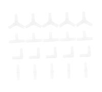 Gadpiparty 20pcs Aquarium Air Hose Connectors Set I T L Y Shape Oxygen Hose Joints for Fish Tank Air Pump Accessories White Plastic Fittings for Aquarium Aeration