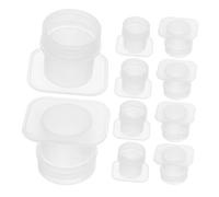 Gadpiparty 20pcs Beekeeping Tools with Reusable Plastic Bee Water Feeders Opening Hive Drinking Cups for Stable Hydration Lightweight Apiculture Equipment Supporting Colony Growth and