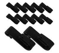 Gadpiparty 20pcs Black Plastic Over The Door Towel Hooks with Mesh Hook Design and Easy Installation for Kitchens and Home Organization for Bathroom and Door Hanger Use