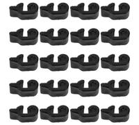 Gadpiparty 20pcs Black Wire Cage Buckle Clips for Pet Playpen Door Latch Lock, Reinforced Metal Connectors for Cat Dog Rabbit Bird Cage Assembly, Suitable for Wire Mesh Fences