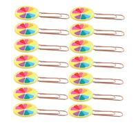 Gadpiparty 20Pcs Cute Colored Paper Clips Novelty Fruit Shape Material Office Document Clips for School Home Office Organization and Photo Display