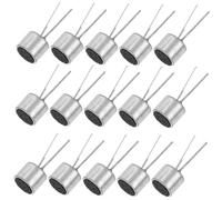 Gadpiparty 20pcs Cylindrical Mic Electret Microphone Pickup for Condenser Microphone Sounds Control in Recording Studio Accessories